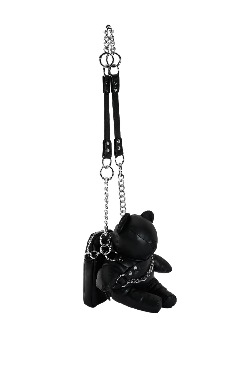 BEAR DOWN PURSE IN BLACK