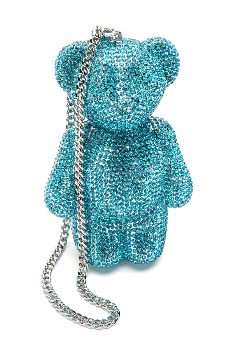 BEARRY CUTE RHINESTONE CLUTCH