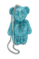 BEARRY CUTE RHINESTONE CLUTCH