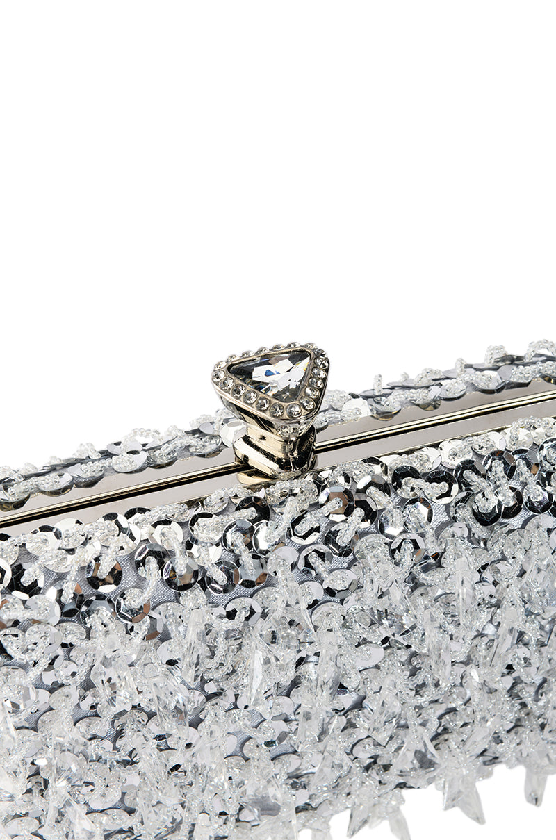BELLE OF THE BALL EMBELLISHED CLUTCH