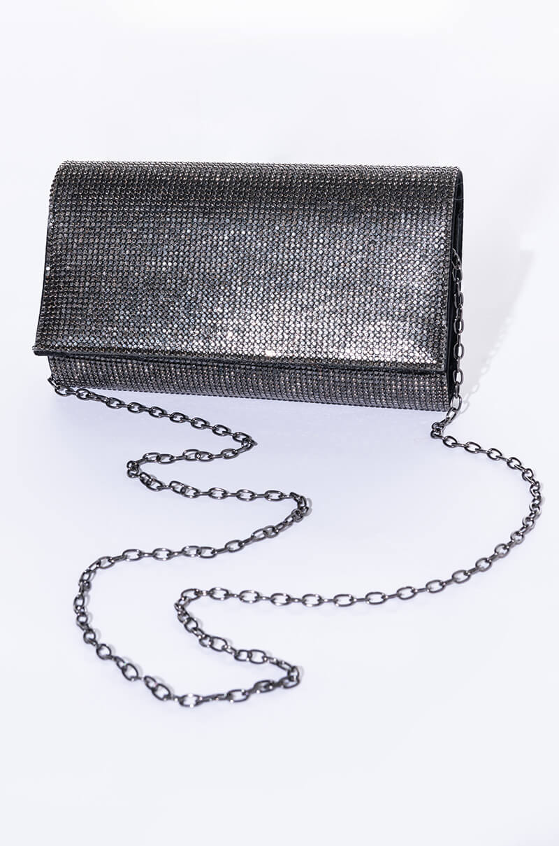 BENZ RHINESTONE CLUTCH