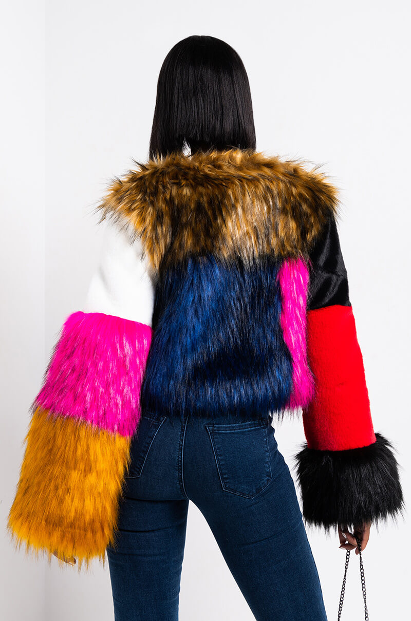 BETTER THAN EVER MULTI FUR COAT