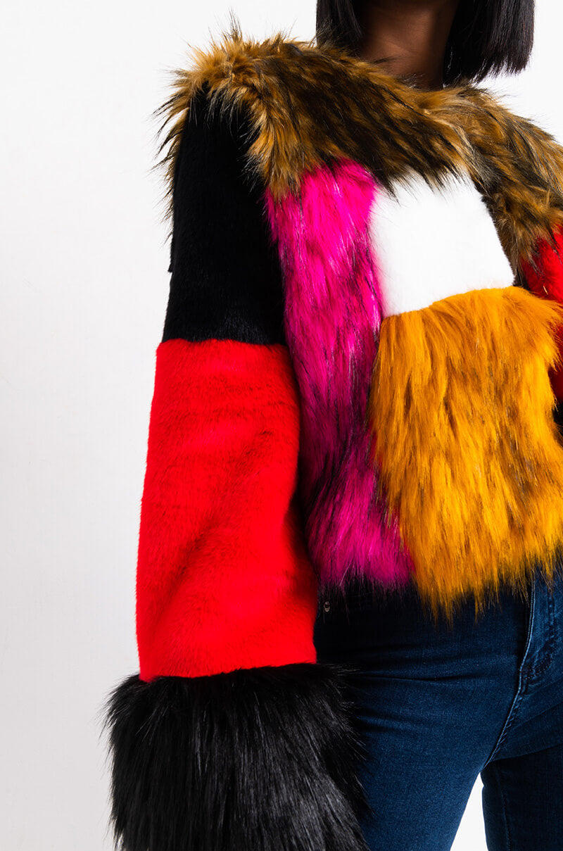 BETTER THAN EVER MULTI FUR COAT