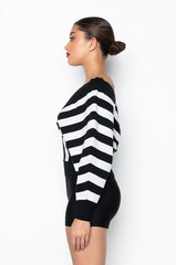 BIANCA V NECK DOLMAN SLEEVE SWEATER
