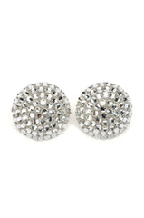 BIG BABY RHINESTONE STUD IN SILVER