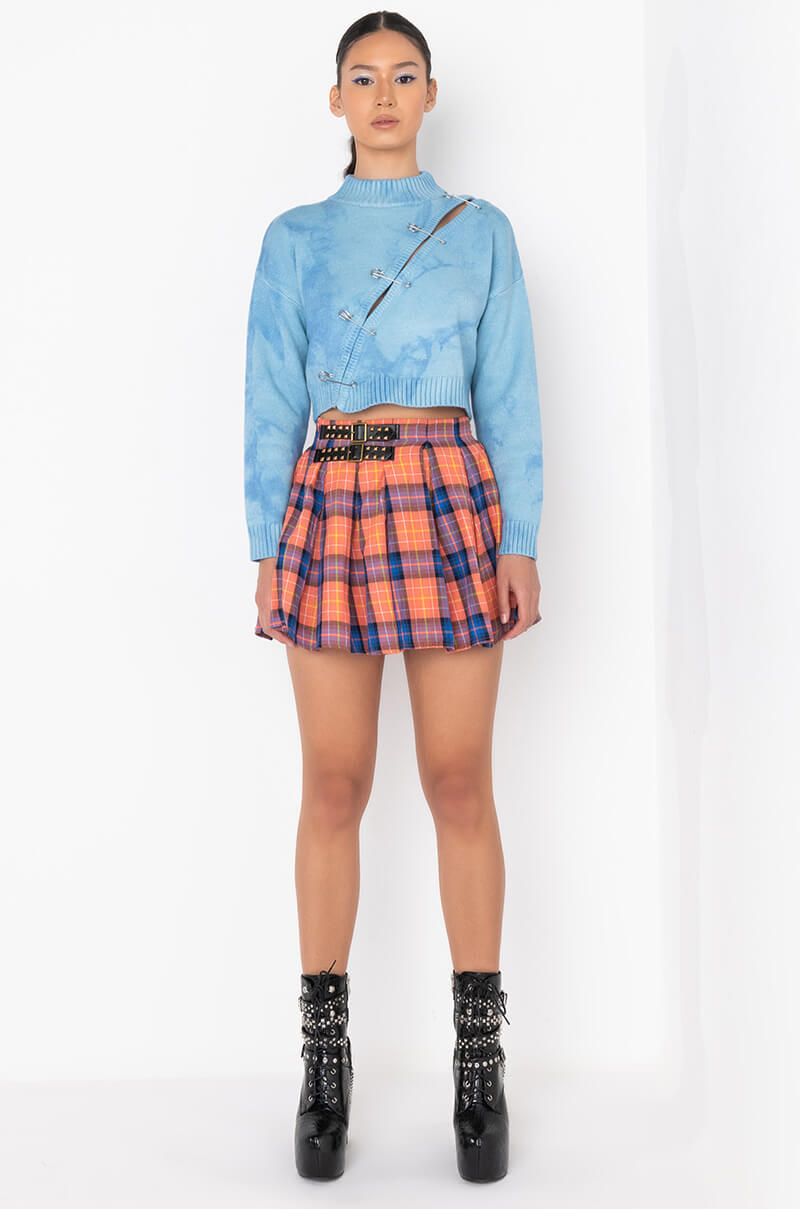 BILLIE PLAID MINI SKIRT