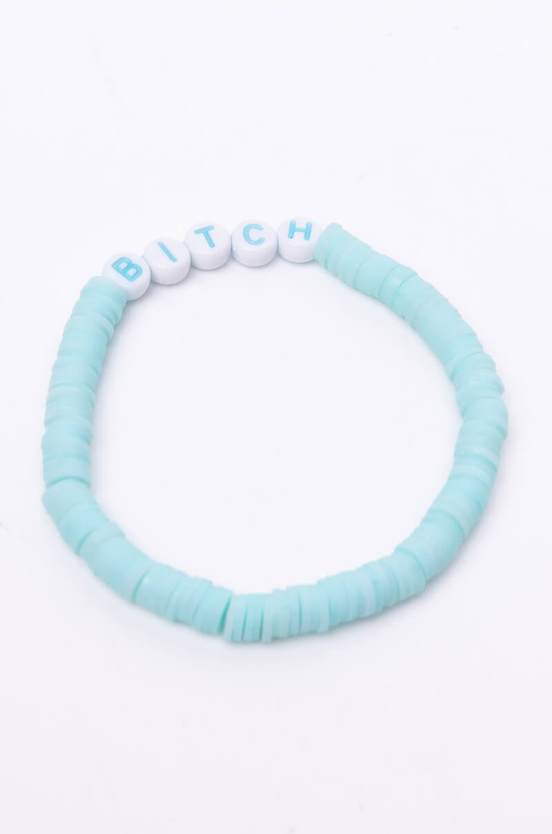 BITCH BEADED BRACELET