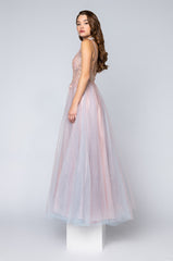 BLACK LABEL OVER ALL OF IT TULLE MAXI GOWN