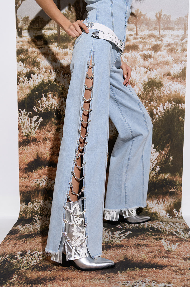 BLING BABY DENIM JUMPSUIT