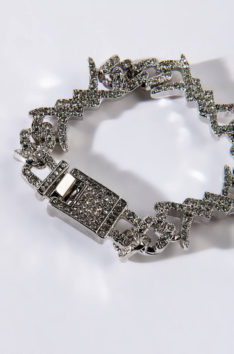 BLING BARBED WIRE BRACELET