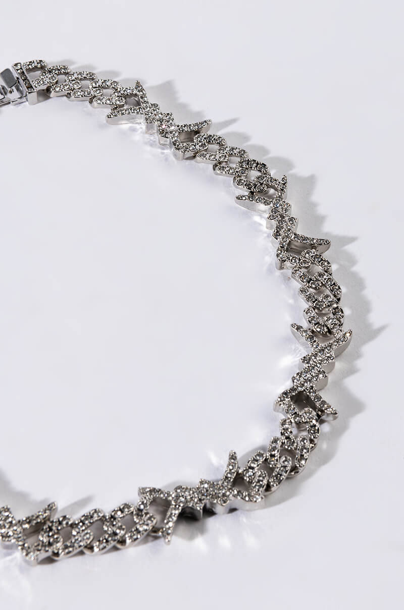 BLING BARBED WIRE CHOKER