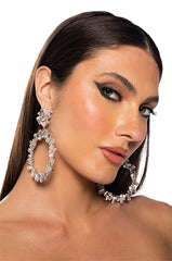 BLING IT ON EARRING IN SILVER