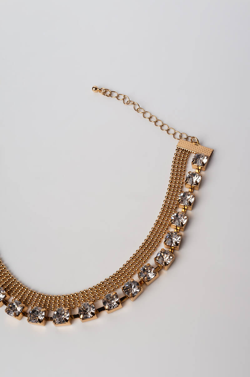 BLING IT ON RHINESTONE NECKLACE SET