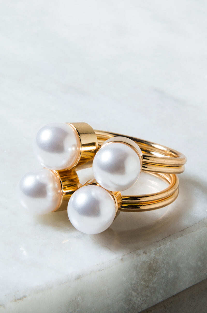 BLOOM PEARL COCKTAIL RING