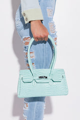 BLUE DREAMS CROC PURSE