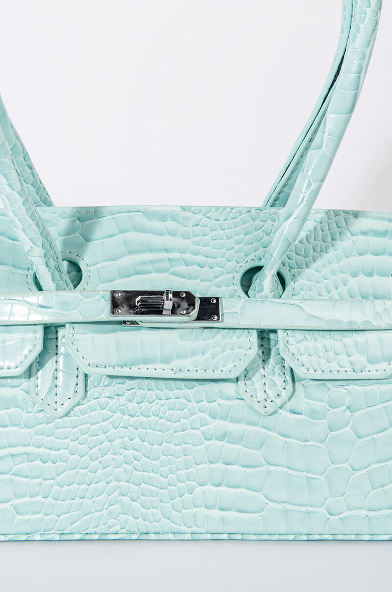 BLUE DREAMS CROC PURSE