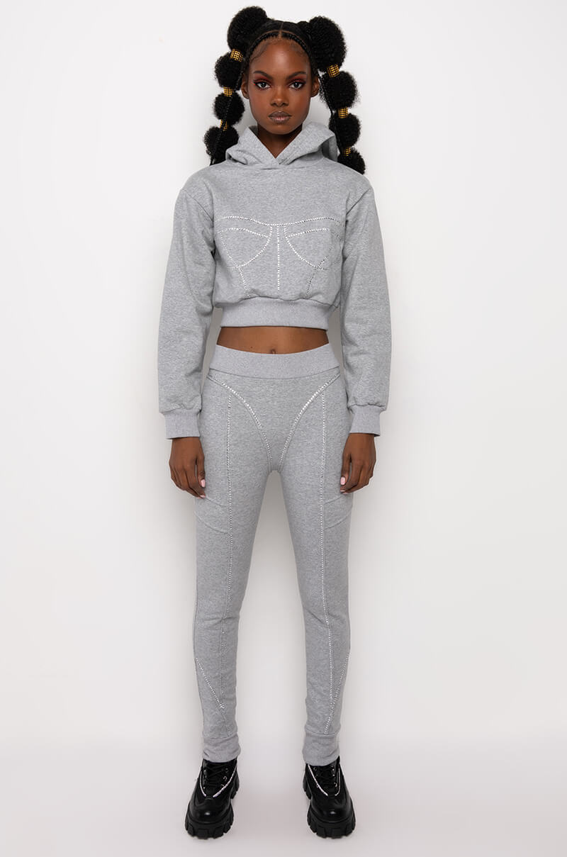 BODYLINES RHINESTONE SWEATPANT