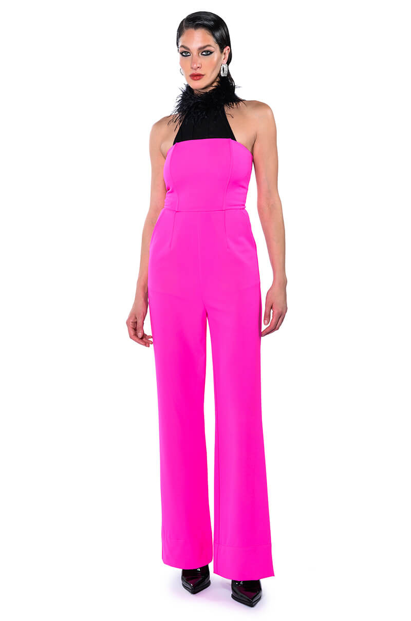 BREA STRAPLESS WIDE LEG JUMPSUIT