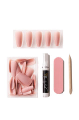 BUFF TAN MEDIUM COFFIN INSTANT PRESS ON NAILS