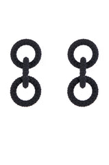 BUMPY RIDE EARRING IN BLACK