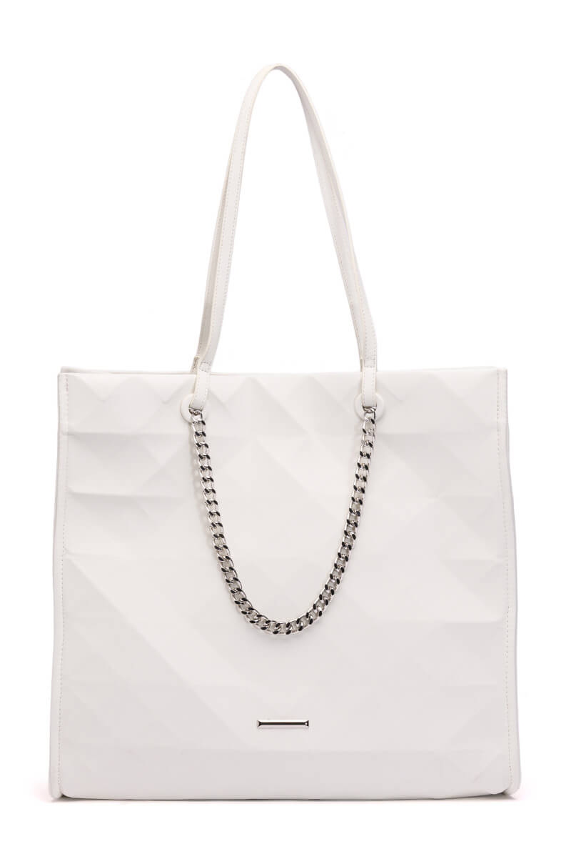 BUZZING WHITE TOTE BAG