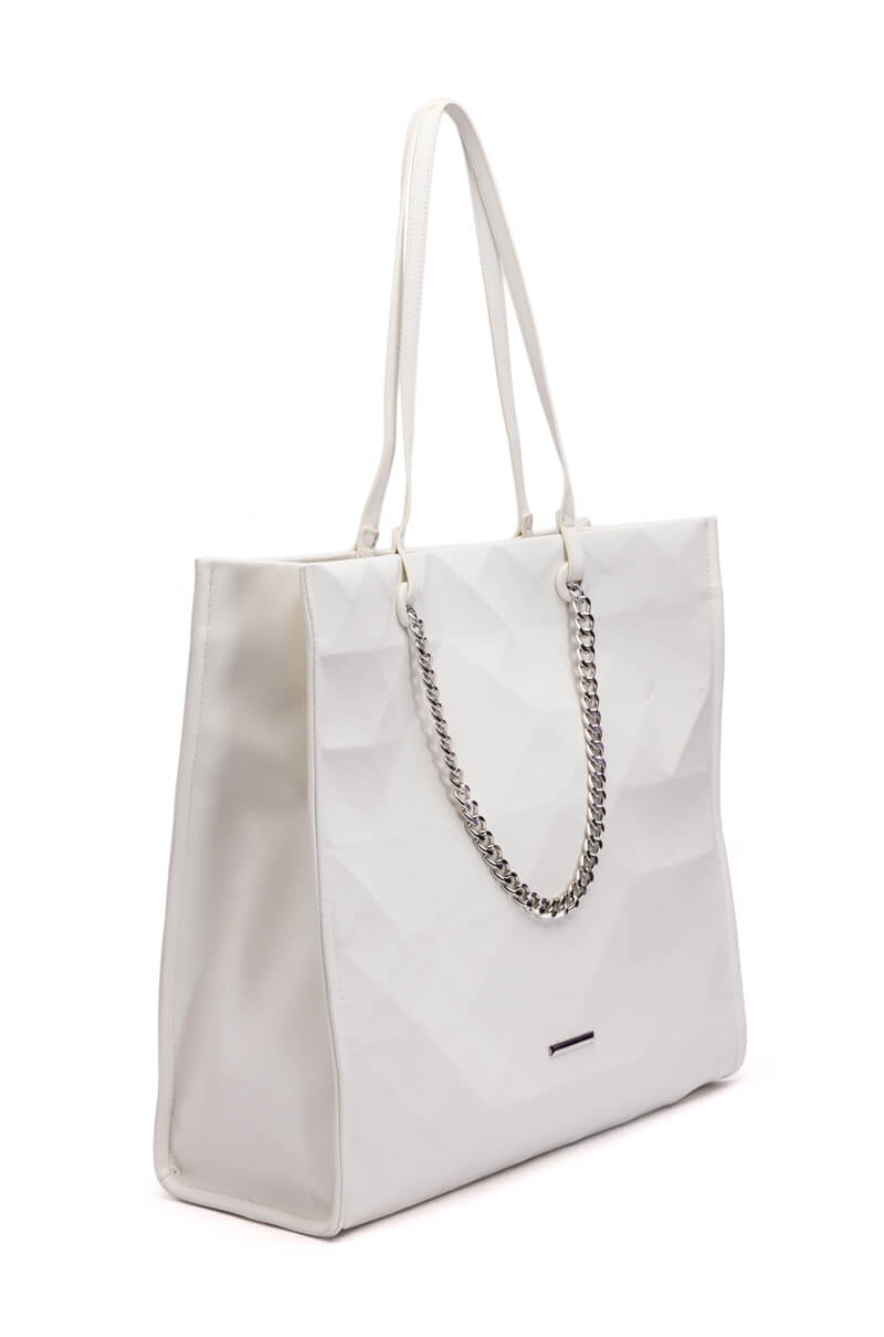 BUZZING WHITE TOTE BAG