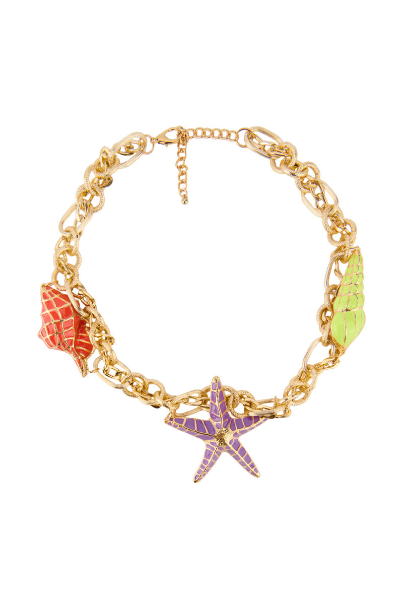 BY THE BEACH STATEMENT NECKLACE