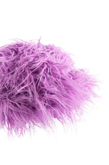 CALL ME CRAZY FAUX MOHAIR BUCKET HAT IN PURPLE