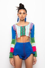 CALL ME NEVER MULTI COLOR TOP