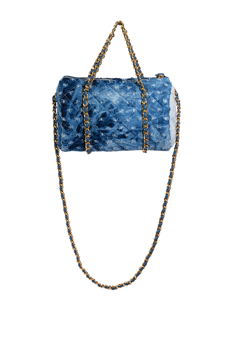 CALL ME PARIS DENIM MINI DUFFLE