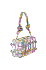 CASEY CLEAR PURSE WITH EMBELLISHMENT IN MULTI