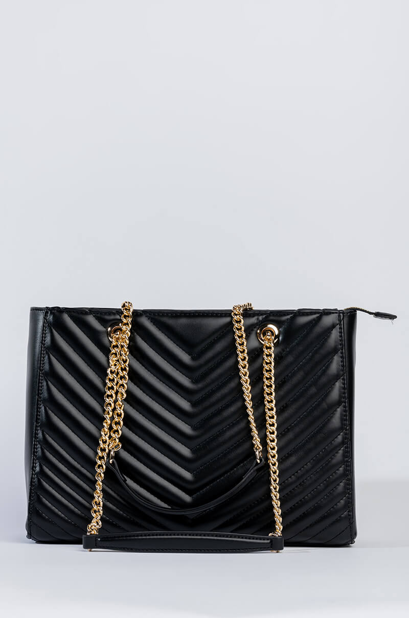 CASH IT OUT LARGE BLACK PURSE