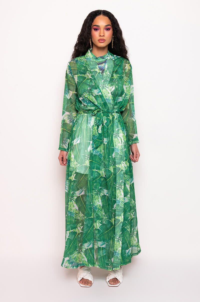 CAYMAN DREAM CHIFFON DUSTER