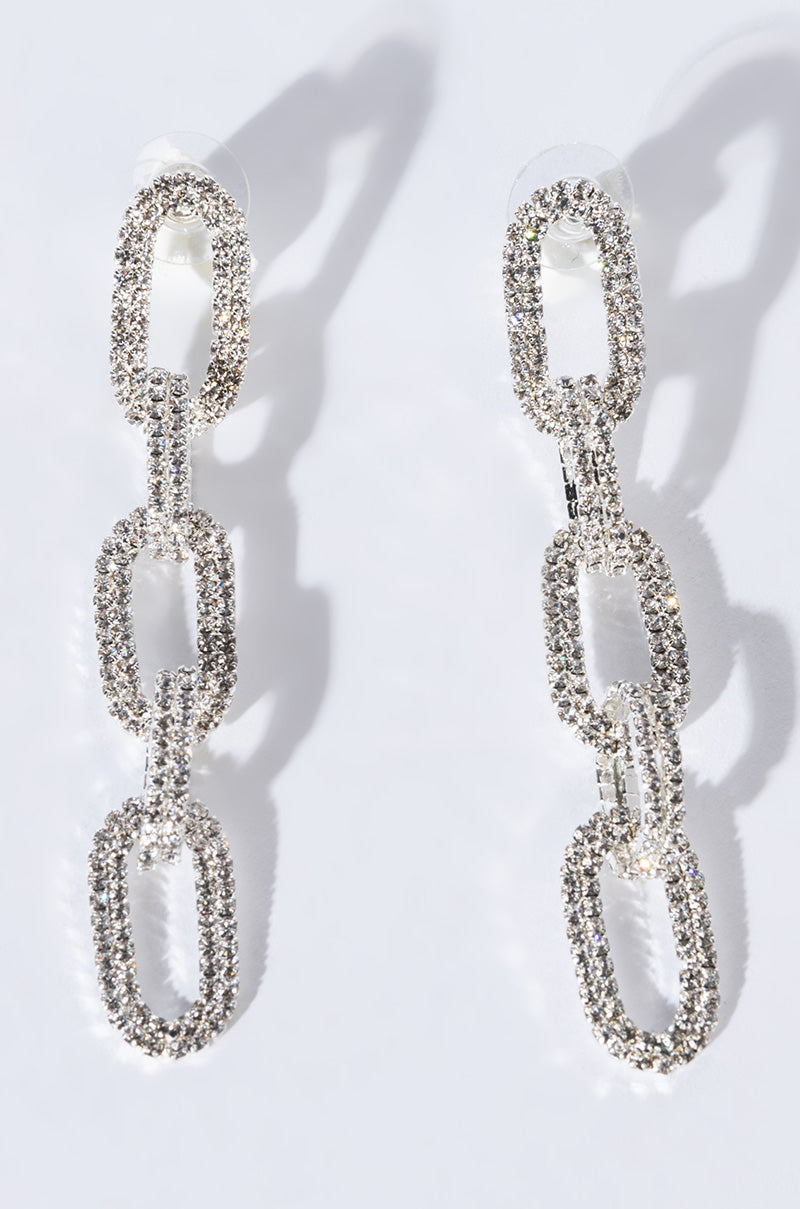 ARABELLA RHINESTONE CHAIN EARRINGS