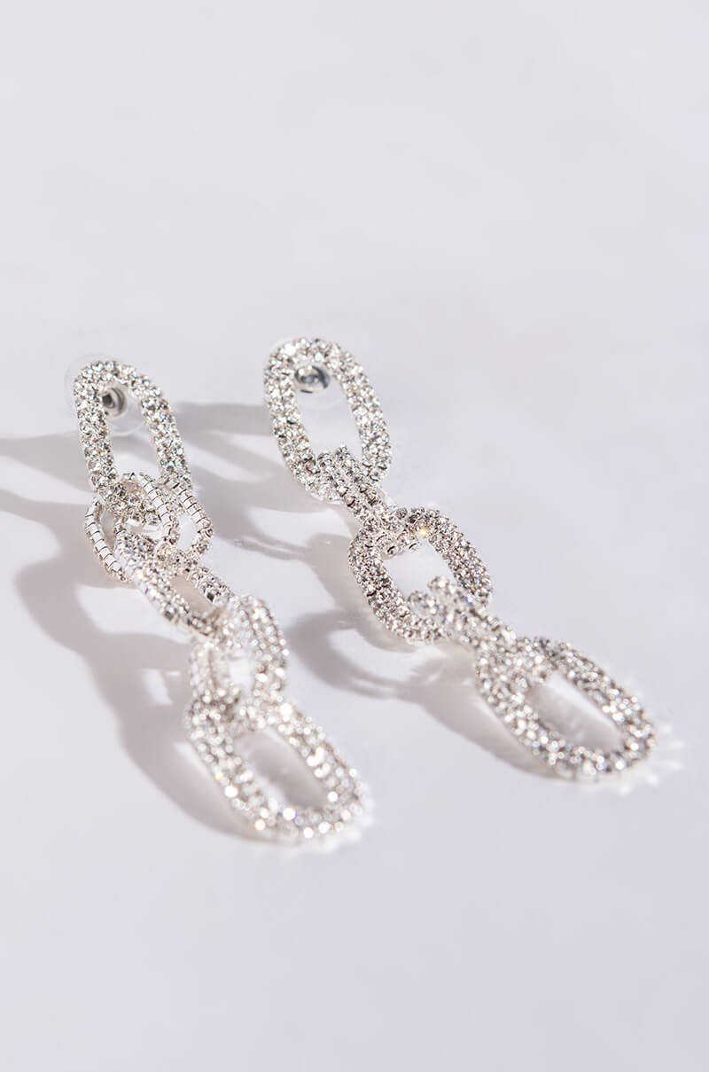 ARABELLA RHINESTONE CHAIN EARRINGS