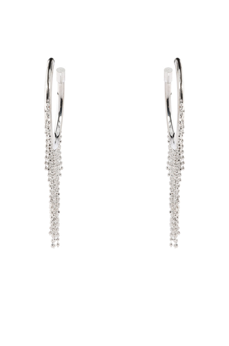 CHAIN DRIP HOOP EARRING