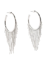 CHAIN DRIP HOOP EARRING