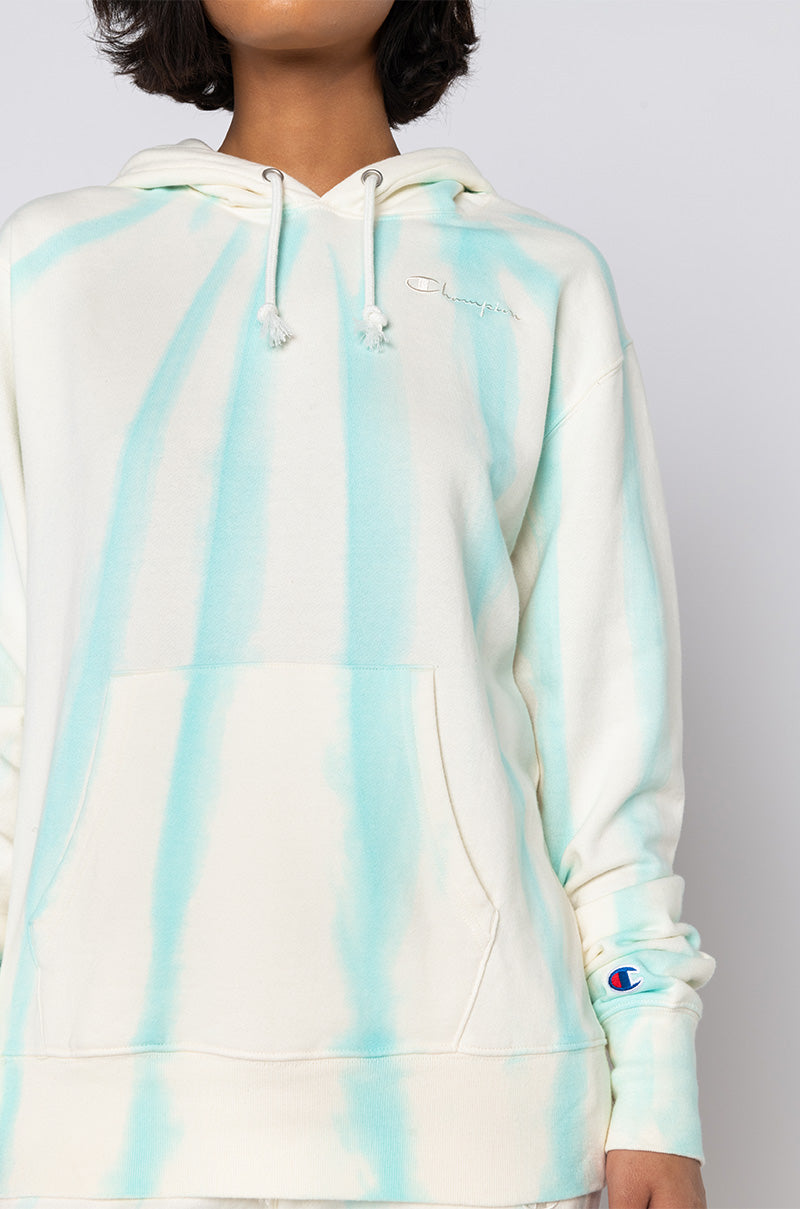 CHAMPION LIGHTWEIGHT FLEECE HOODIE FEATHER DYE