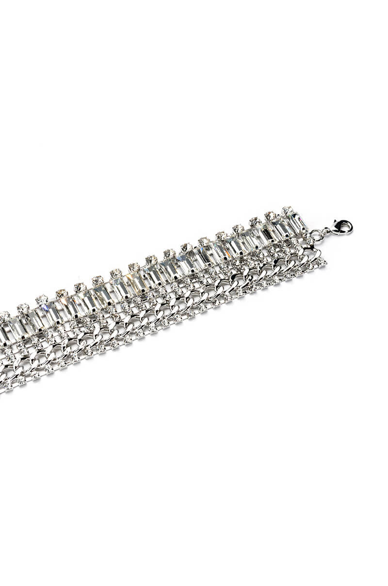 CHECK ON IT RHINESTONE CHOKER