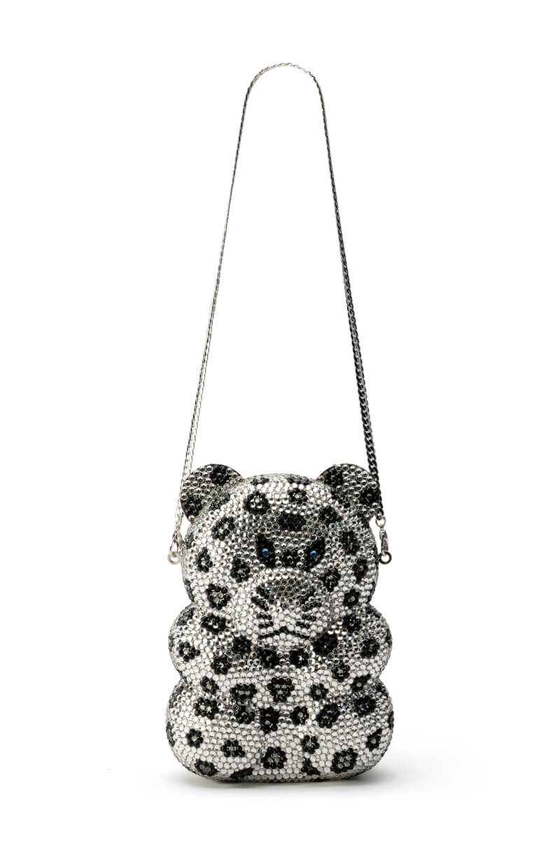CHEETAH GIRL BLINGED CLUTCH