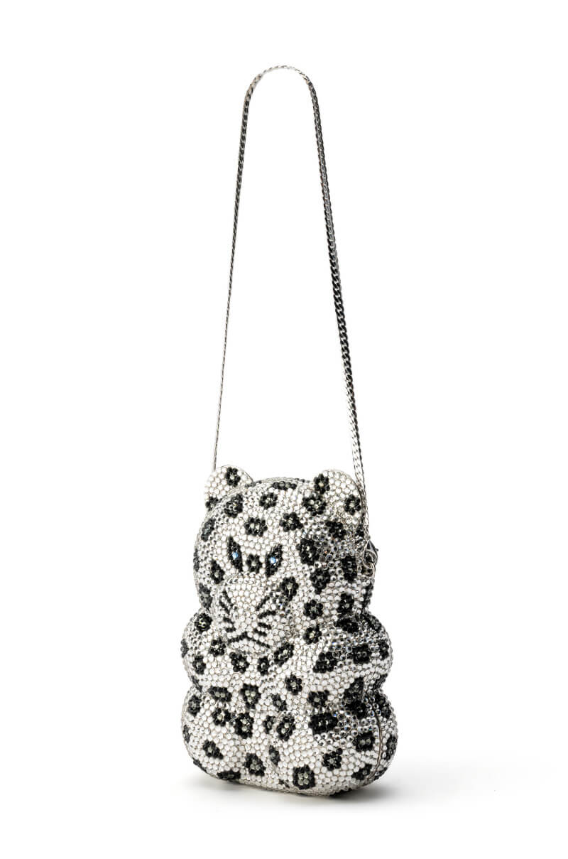 CHEETAH GIRL BLINGED CLUTCH