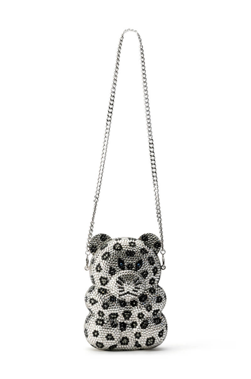 CHEETAH GIRL BLINGED CLUTCH