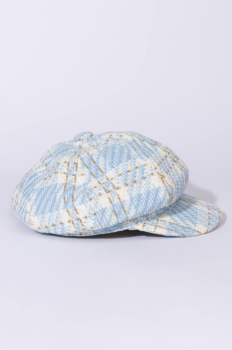 CHER PLAID BAKER HAT