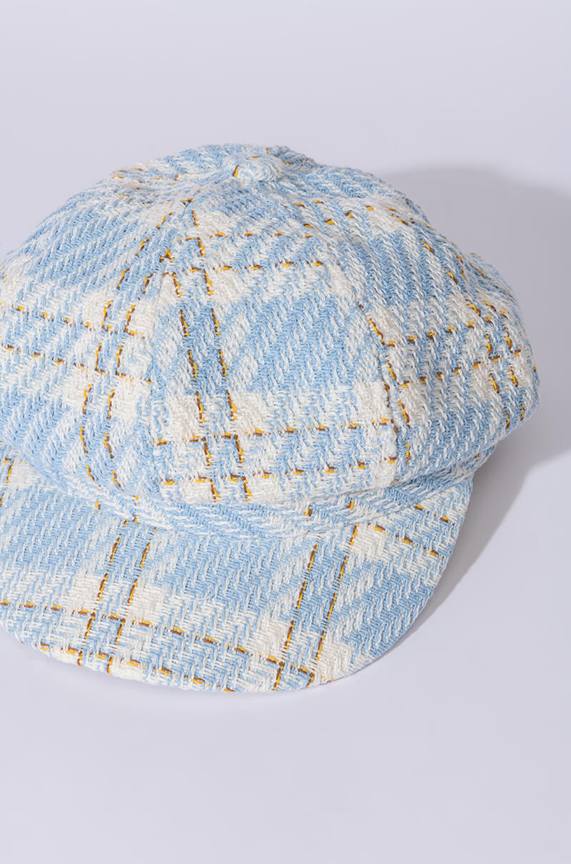 CHER PLAID BAKER HAT