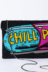CHILL PILL BEADED CLUTCH