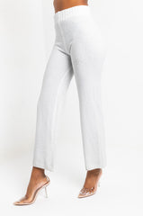 CHILLIN AF COZY WIDE LEG PANT IVORY