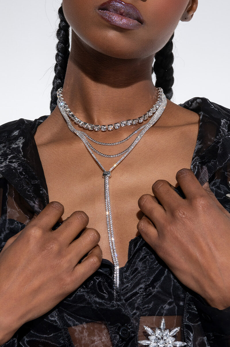 CHOKER RHINESTONE LARIAT