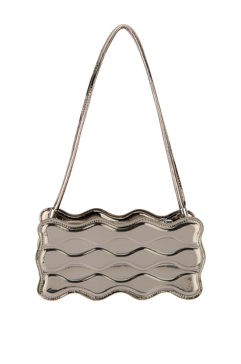 CHROME WAVE SHOULDER BAG