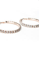 CHUNKY GOLD 60MM RHINESTONE HOOPS