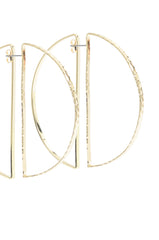 CIRCLE IT FRONT BACK EARRING IN GOLD
